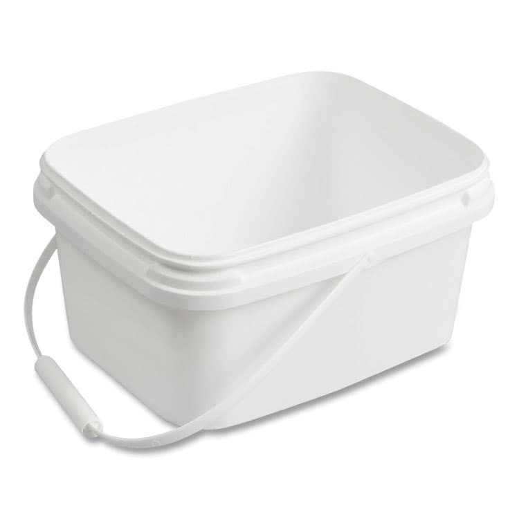 DIVERSEY Polypropylene Dry Wipe Charging Bucket, 24 x 14 x 14, White, 12/Box (DVOD1229387) thumbnail 3