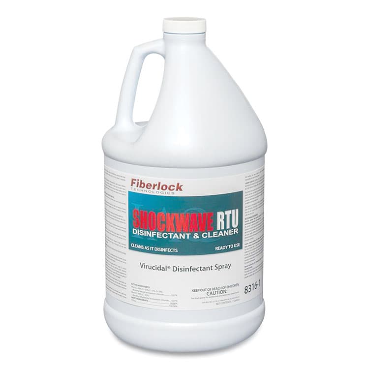 FIBERLOCK ShockWave RTU Disinfectant Spray, 1 gal Bottle (FKI83161)
