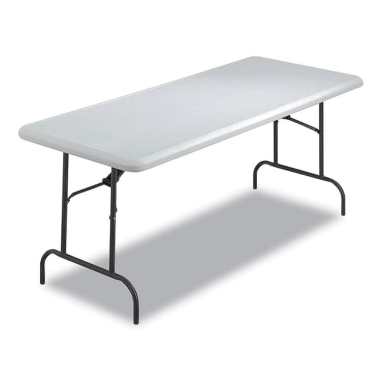 ICEBERG ENTERPRISES IndestrucTables Too 600 Series Folding Table, Rectangular, 72" x 30" x 29", Platinum (ICE65323)