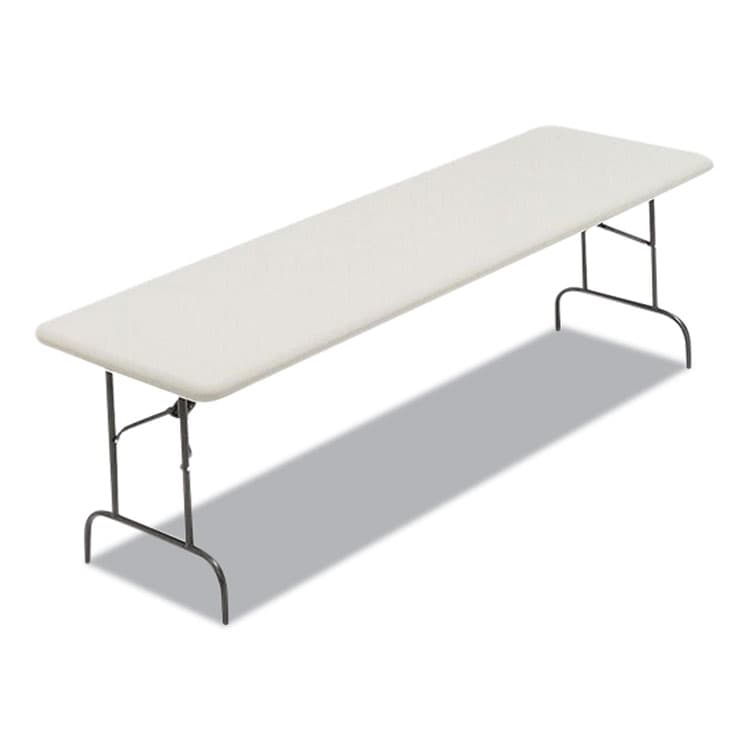 ICEBERG ENTERPRISES IndestrucTables Too 600 Series Folding Table, Rectangular, 96" x 30" x 29", Platinum (ICE65333)