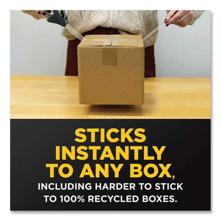 3M/COMMERCIAL TAPE DIV. Box Lock Shipping Packaging Tape, 3" Core, 1.88" x 54.6 yds, Clear (MMM3950) thumbnail 2