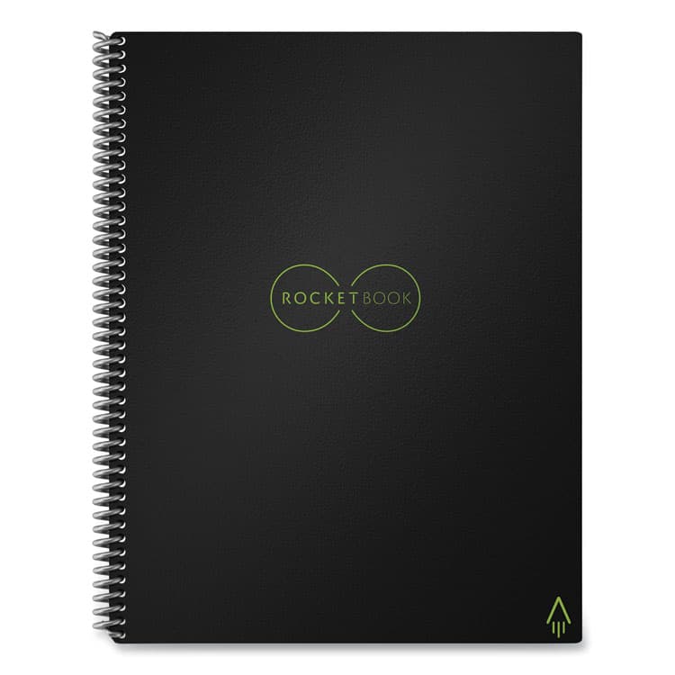 ROCKETBOOK Core Smart Notebook, Dotted Rule (4 sq/in), Black Cover, (16) 11 x 8.5 Sheets (RKBLRCAFR) thumbnail 2