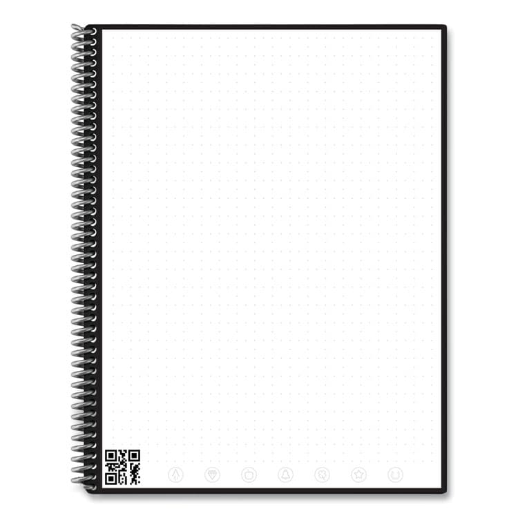 ROCKETBOOK Core Smart Notebook, Dotted Rule (4 sq/in), Black Cover, (16) 11 x 8.5 Sheets (RKBLRCAFR) thumbnail 3
