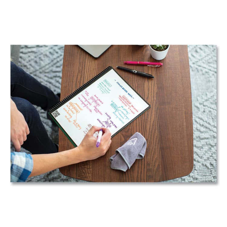 ROCKETBOOK Core Smart Notebook, Dotted Rule (4 sq/in), Black Cover, (16) 11 x 8.5 Sheets (RKBLRCAFR) thumbnail 4