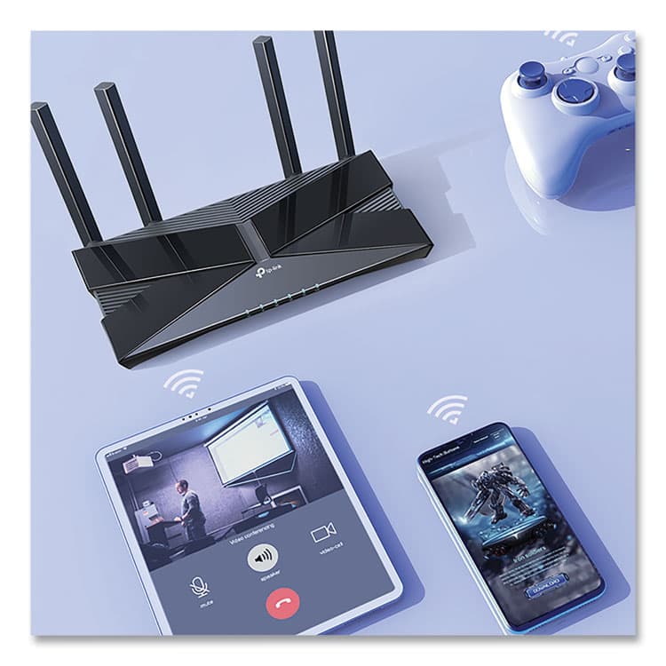 TP LINK USA ARCHER AX3000 Dual Band Gigabit Wi-Fi 6 Router, 5 Ports, Dual-Band 2.4 GHz/5 GHz (TPLARCHERAX3000) thumbnail 3