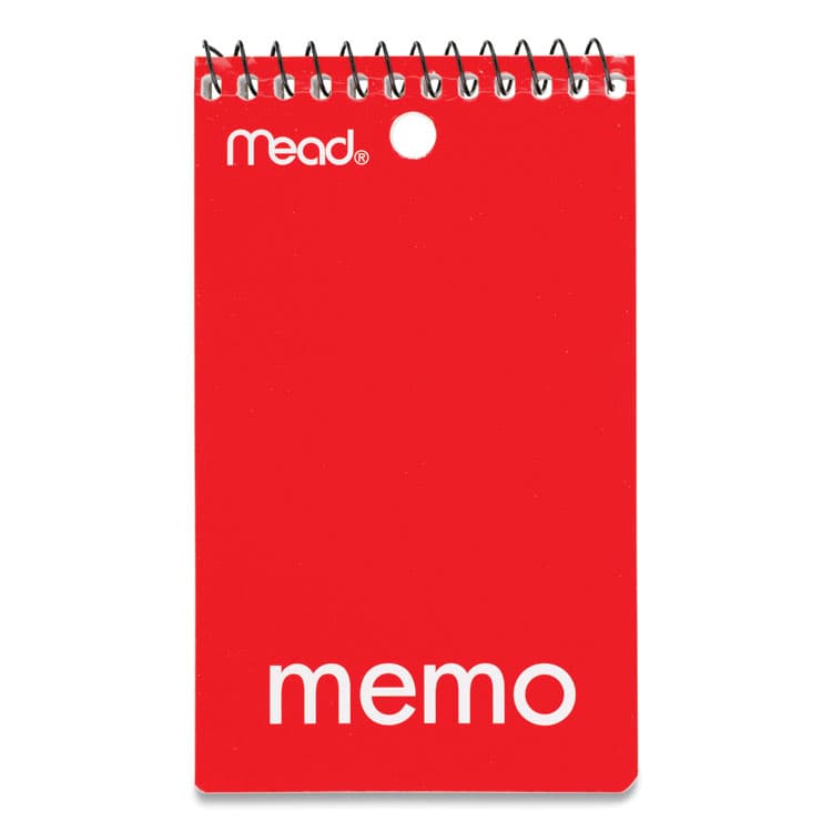MEAD PRODUCTS Wirebound Memo Pad, Randomly Assorted Cover Colors, Medium/College Rule, (60) White 3 x 5 Sheets (MEA45354) thumbnail 3