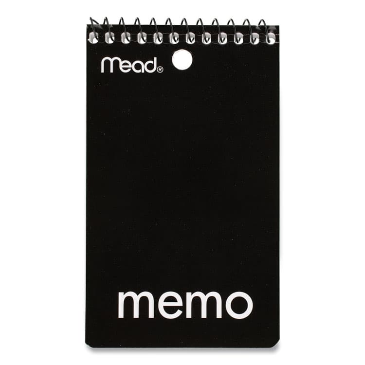 MEAD PRODUCTS Wirebound Memo Pad, Randomly Assorted Cover Colors, Medium/College Rule, (60) White 3 x 5 Sheets (MEA45354)