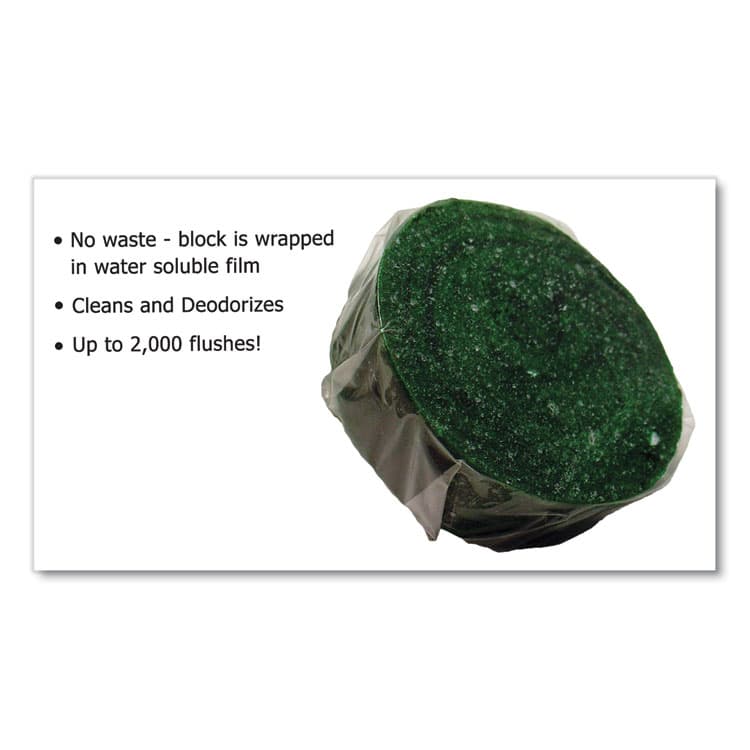 FRESH PRODUCTS Eco-Fresh Urinal Block, Non-Para, Green Apple Scent, Green, 12/Box, 12 Boxes/Carton (FRSEUB144CF) thumbnail 4