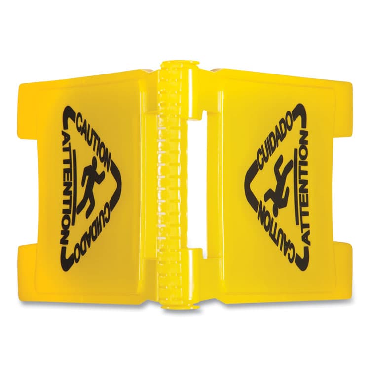 BOARDWALK Site Safety Wet Floor Caution Sign, 2-Sided, 10 x 2 x 26, Yellow (BWK26FLOORSIGN) thumbnail 4