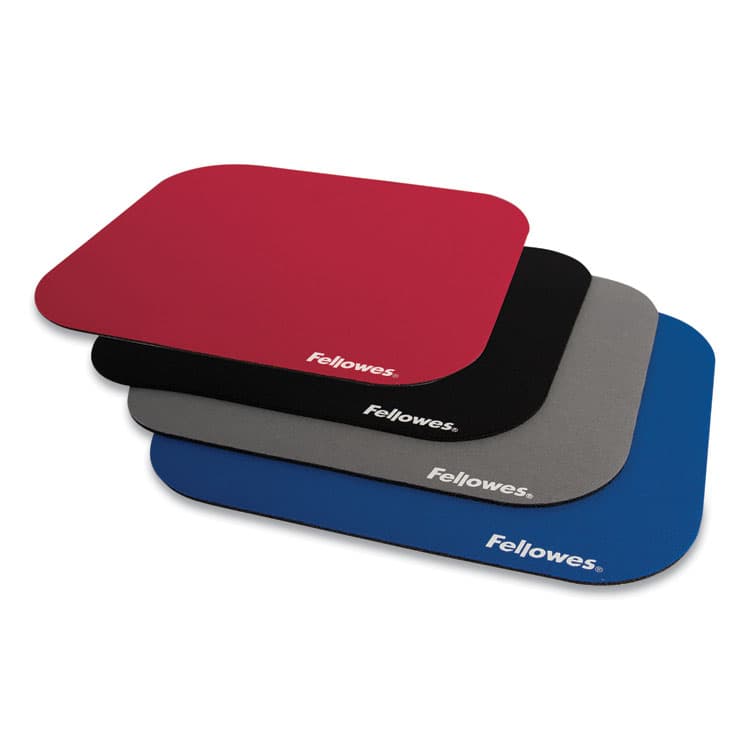 FELLOWES MFG. CO. Polyester Mouse Pad, 9 x 8, Black (FEL58024) thumbnail 4