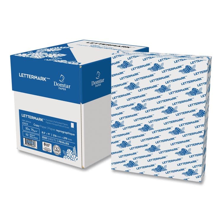 DOMTAR PAPER Custom Cut-Sheet Copy Paper, 92 Bright, 7-Hole Side Punched, 20 lb Bond Weight, 8.5 x 11, White, 500/Ream (DMR851271)