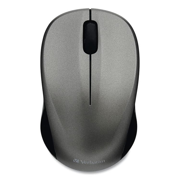 VERBATIM CORPORATION Silent Wireless Blue LED Mouse, 2.4 GHz Frequency/32.8 ft Wireless Range, Left/Right Hand Use, Graphite (VER99769) thumbnail 3
