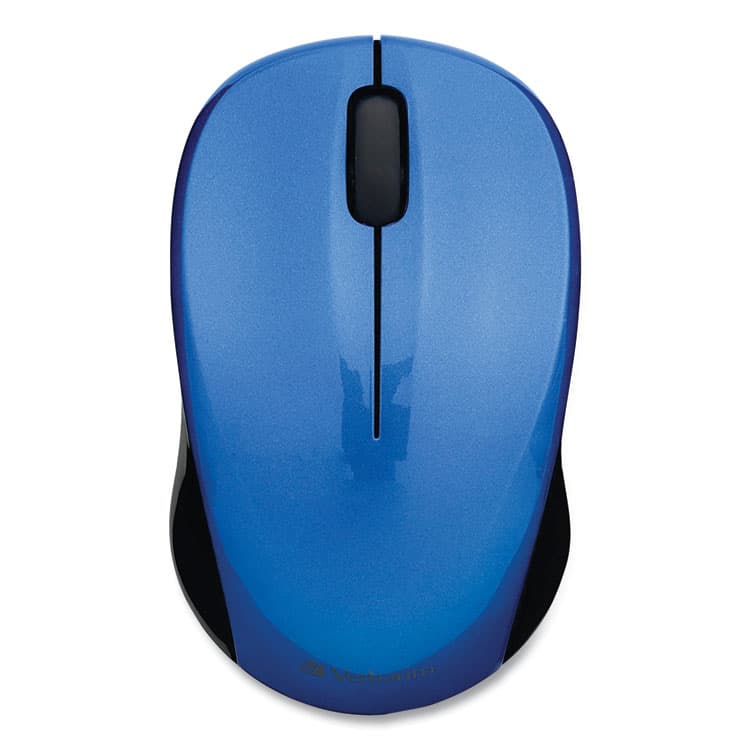 VERBATIM CORPORATION Silent Wireless Blue LED Mouse, 2.4 GHz Frequency/32.8 ft Wireless Range, Left/Right Hand Use, Blue (VER99770) thumbnail 3