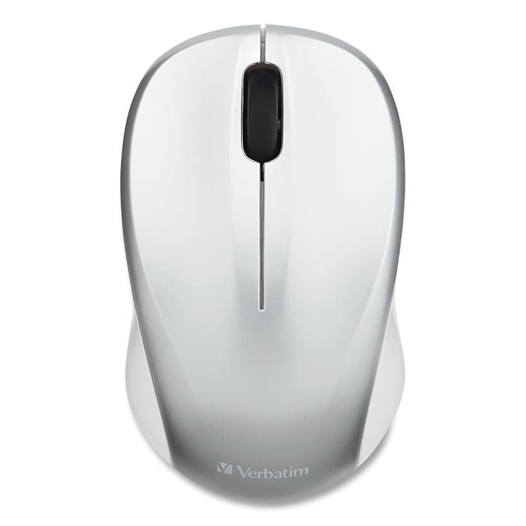 VERBATIM CORPORATION Silent Wireless Blue LED Mouse, 2.4 GHz Frequency/32.8 ft Wireless Range, Left/Right Hand Use, Silver (VER99777) thumbnail 3