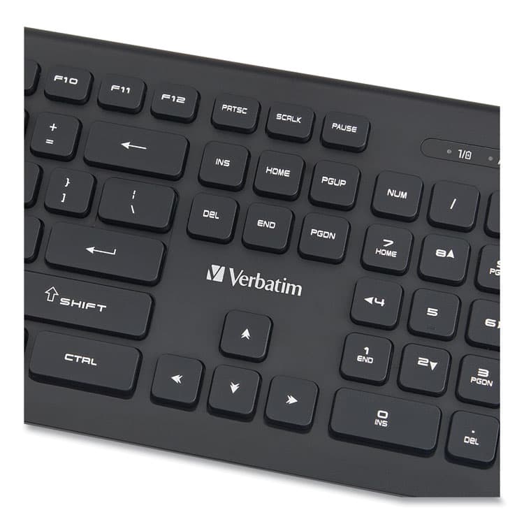 VERBATIM CORPORATION Wireless Slim Keyboard, 103 Keys, Black (VER99793) thumbnail 4