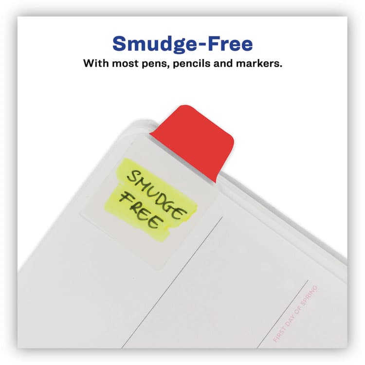 AVERY PRODUCTS CORPORATION Ultra Tabs Repositionable Tabs, Mini Tabs: 1" x 1.5", 1/5-Cut, Assorted Colors, 40/Pack (AVE74760) thumbnail 4