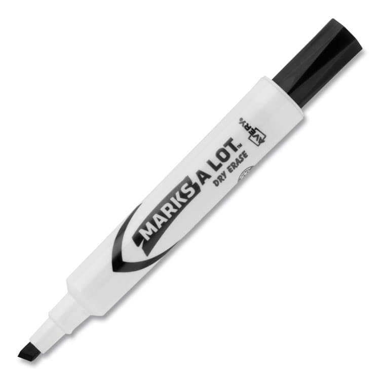 AVERY PRODUCTS CORPORATION MARKS A LOT Desk-Style Dry Erase Marker Value Pack, Broad Chisel Tip, Black, 36/Pack (98207) (AVE98207) thumbnail 4