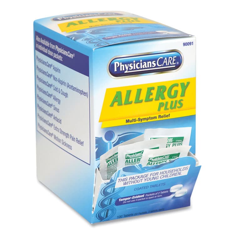 ACME UNITED CORPORATION Allergy Antihistamine Medication, Two-Pack, 50 Packs/Box (ACM90091) thumbnail 2