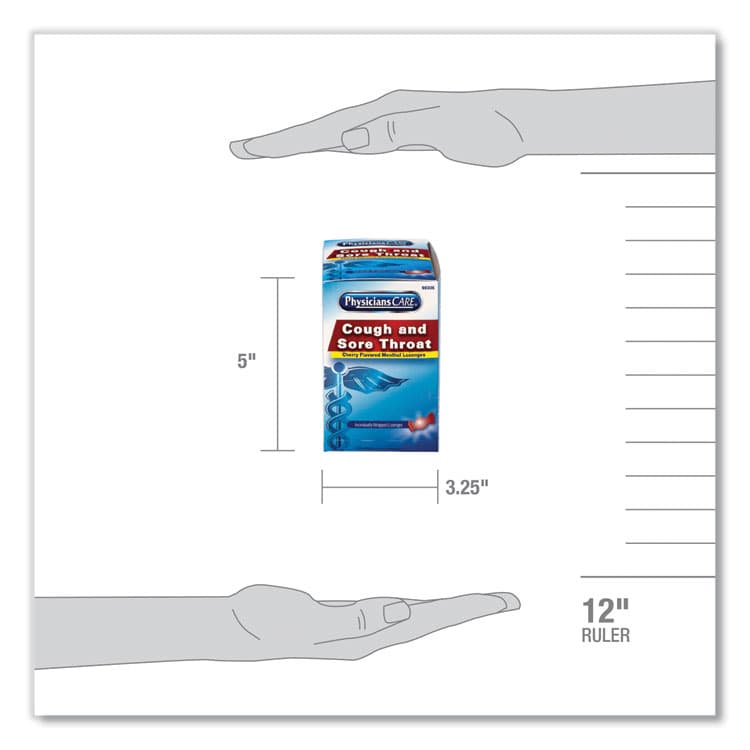 ACME UNITED CORPORATION Cough and Sore Throat, Cherry Menthol Lozenges, Individually Wrapped, 50/Box (ACM90306) thumbnail 4