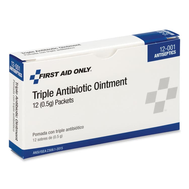 ACME UNITED CORPORATION First Aid Kit Refill Triple Antibiotic Ointment, Packet, 12/Box (FAO12001) thumbnail 3