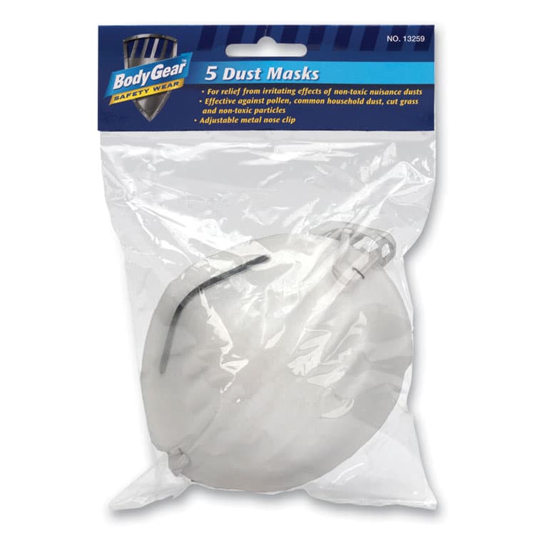 ACME UNITED CORPORATION Comfort Mask, Cloth/Metal, Adjustable, 5/Pack (FAO13259) thumbnail 2