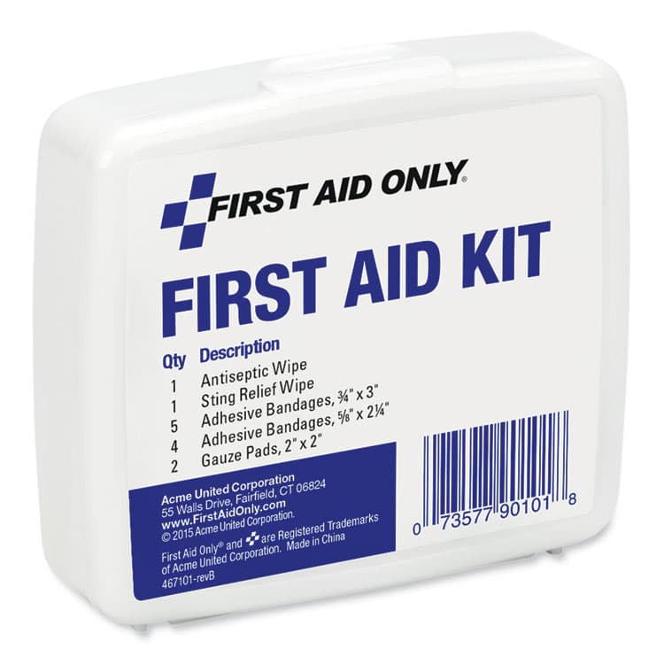 ACME UNITED CORPORATION First Aid On the Go Kit, Mini, 13 Pieces, Plastic Case (FAO90101) thumbnail 3