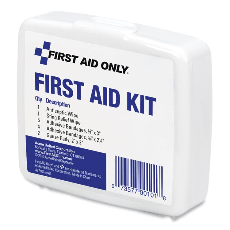 ACME UNITED CORPORATION First Aid On the Go Kit, Mini, 13 Pieces, Plastic Case (FAO90101) thumbnail 4