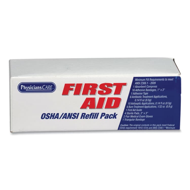 ACME UNITED CORPORATION OSHA First Aid Refill Kit, 41 Pieces/Kit (FAO90103) thumbnail 3
