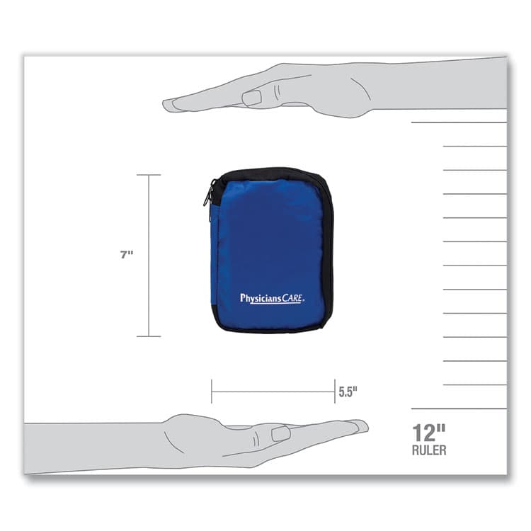 ACME UNITED CORPORATION Soft-Sided First Aid Kit for up to 10 People, 95 Pieces, Soft Fabric Case (FAO90166) thumbnail 4