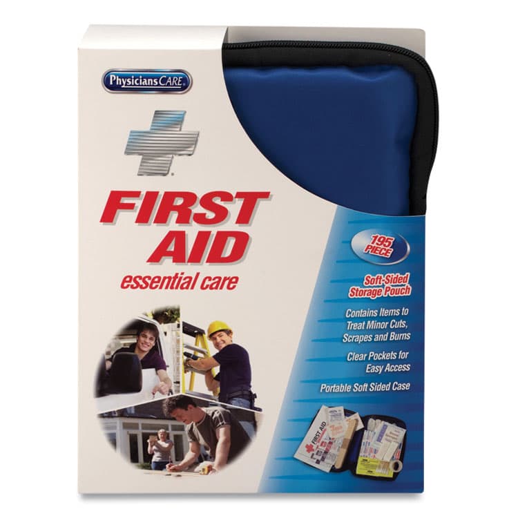 ACME UNITED CORPORATION Soft-Sided First Aid Kit for up to 25 People, 195 Pieces, Soft Fabric Case (FAO90167)