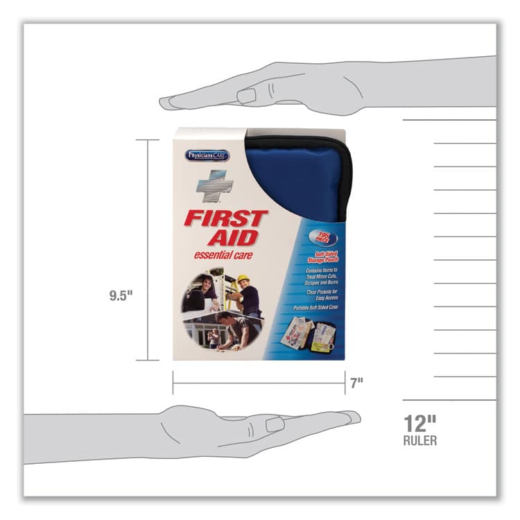 ACME UNITED CORPORATION Soft-Sided First Aid Kit for up to 25 People, 195 Pieces, Soft Fabric Case (FAO90167) thumbnail 4