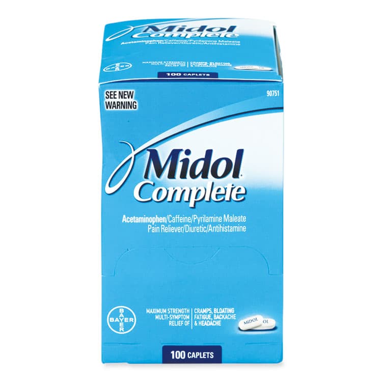 ACME UNITED CORPORATION Complete Menstrual Caplets, Two-Pack, 50 Packs/Box (FAO90751) thumbnail 2