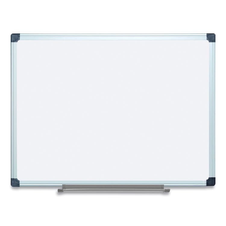 BI-SILQUE VISUAL COMMUNICATION PRODUCTS Porcelain Value Dry Erase Board, 36" x 48", White Surface, Satin Aluminum Frame (BVCCR0801170MV)
