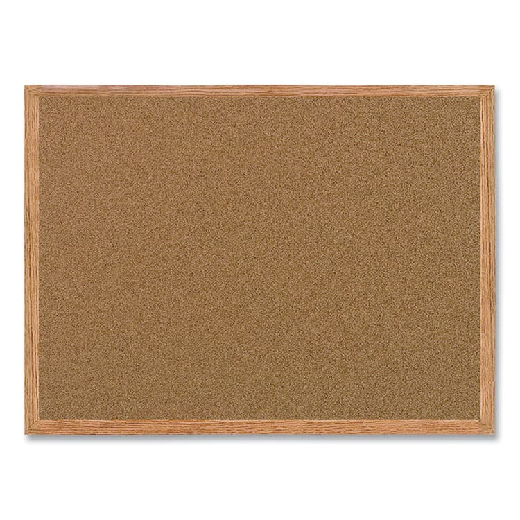 BI-SILQUE VISUAL COMMUNICATION PRODUCTS Value Cork Board with Oak Frame, 24" x 36", Brown Surface, Natural Oak Frame (BVCMC070014231)