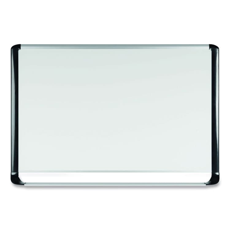 BI-SILQUE VISUAL COMMUNICATION PRODUCTS Gold Ultra Magnetic Dry Erase Boards, 48" x 36", White Surface, Black/Satin Aluminum Frame (BVCMVI050201)