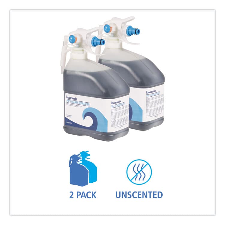 BOARDWALK PDC Cleaner Degreaser, Unscented, 3 L Bottle, 2/Carton (BWK4812) thumbnail 2