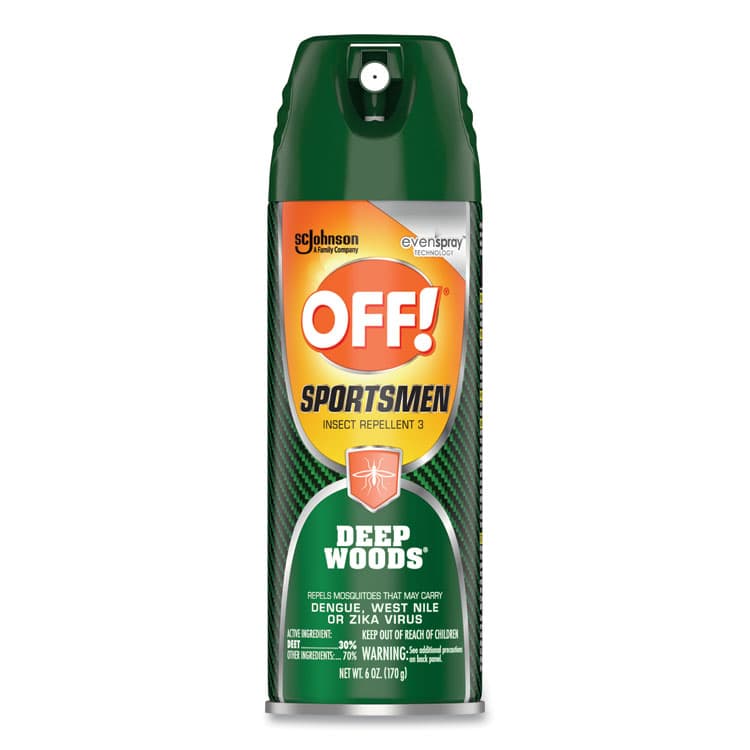 SC JOHNSON Deep Woods Sportsmen Insect Repellent, 6 oz Aerosol Spray, 12/Carton (SJN334684) thumbnail 2