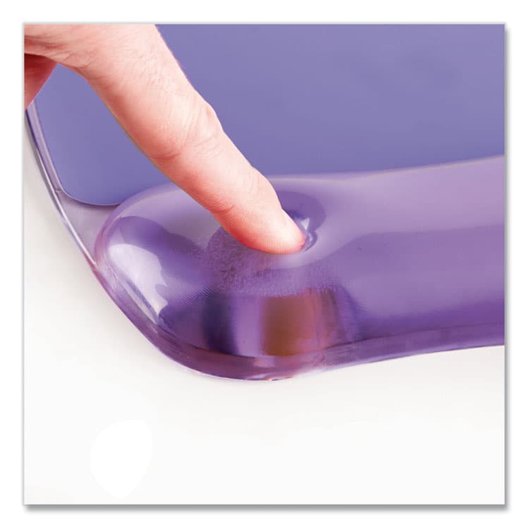 FELLOWES MFG. CO. Gel Crystals Keyboard Wrist Rest, 18.5 x 2.25, Purple (FEL91437) thumbnail 4
