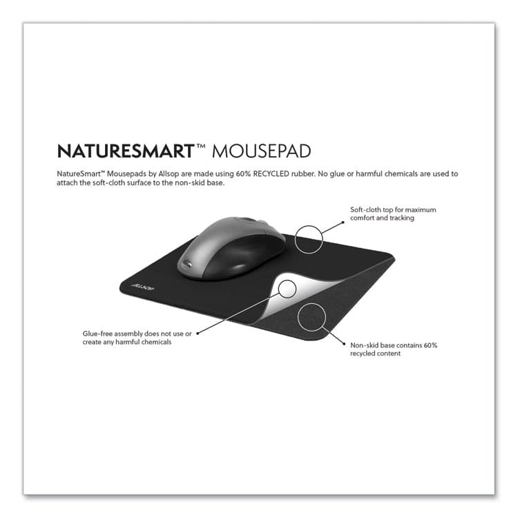 ALLSOP, . Naturesmart Mouse Pad, 8.5 x 8, Turtle Design (ASP31425) thumbnail 2