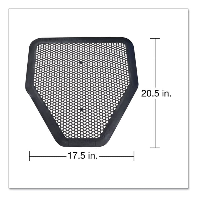 BIG D Deo-Gard Disposable Urinal Mat, Shield-Shaped, Fresh Mountain Air Scent, Charcoal Gray Perforated Surface, 17.5 x 20.5, 6/CT (BGD6668) thumbnail 3