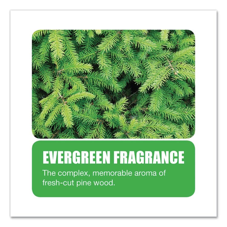 BIG D Extra Duty Urinal Screen with Non-Para Block, Evergreen with Enzymes Scent, White, Dozen (BGD660) thumbnail 4