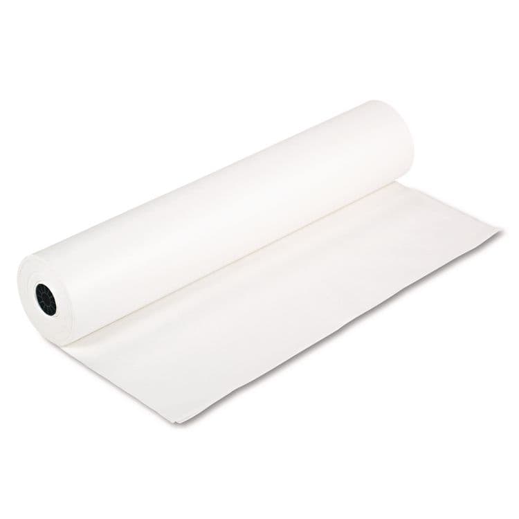 PACON CORPORATION Rainbow Duo-Finish Colored Kraft Paper, 35 lb Wrapping Weight, 36" x 1,000 ft, White (PAC63000)