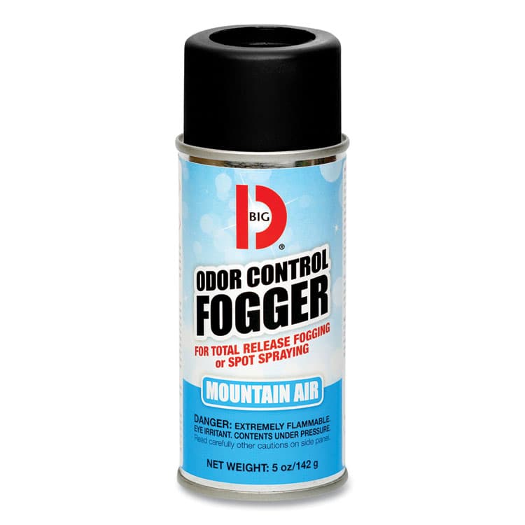 BIG D Odor Control Fogger, Mountain Air Scent, 5 oz Aerosol Spray, 12/Carton (BGD344)