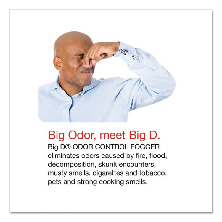 BIG D Odor Control Fogger, Mountain Air Scent, 5 oz Aerosol Spray, 12/Carton (BGD344) thumbnail 2