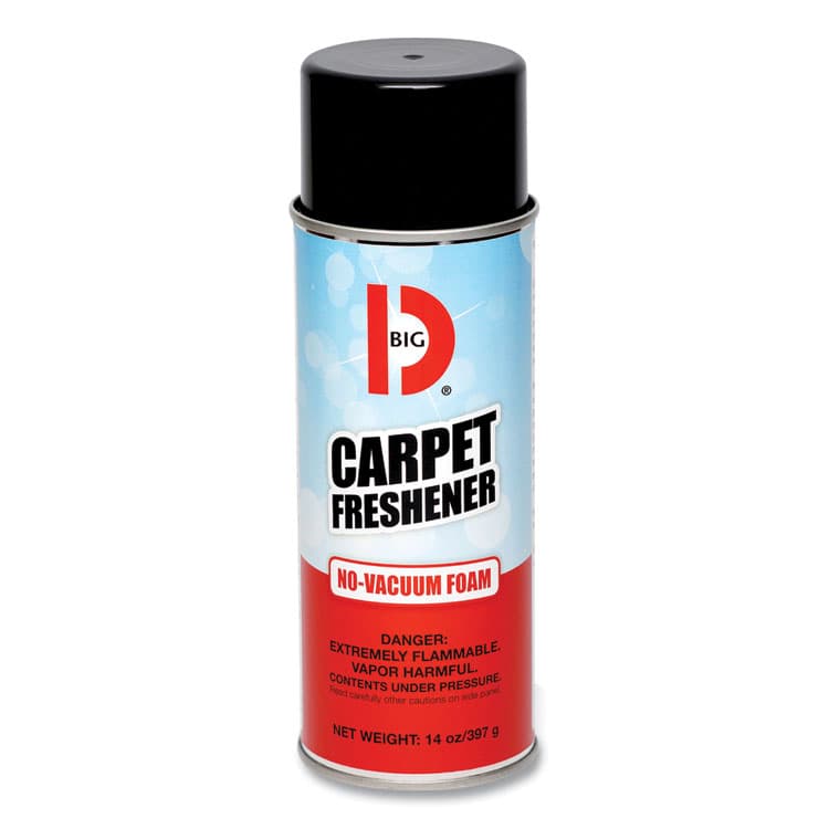BIG D No-Vacuum Carpet Freshener, Fresh Scent, 14 oz Aerosol Spray, 12/Carton (BGD241)