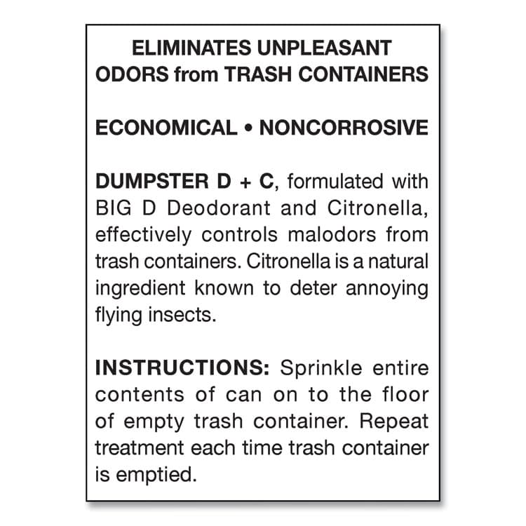 BIG D Dumpster D Plus C, Neutral, 25 lb Bucket (BGD178) thumbnail 3