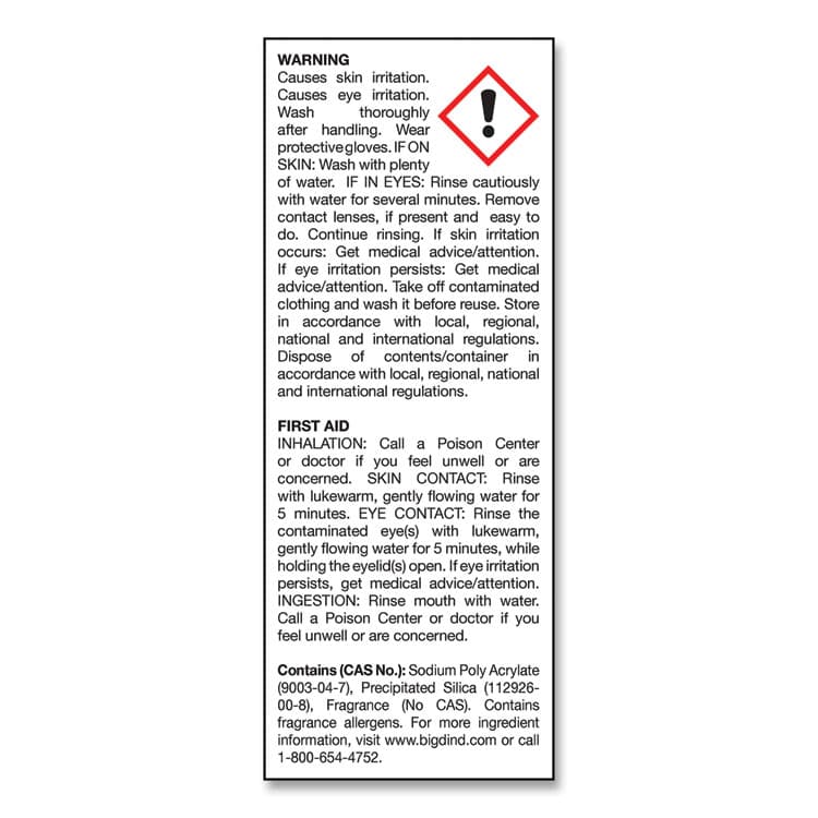 BIG D D-Vour Absorbent Powder, Lemon, 16 oz Canister, 6/Carton (BGD166) thumbnail 4