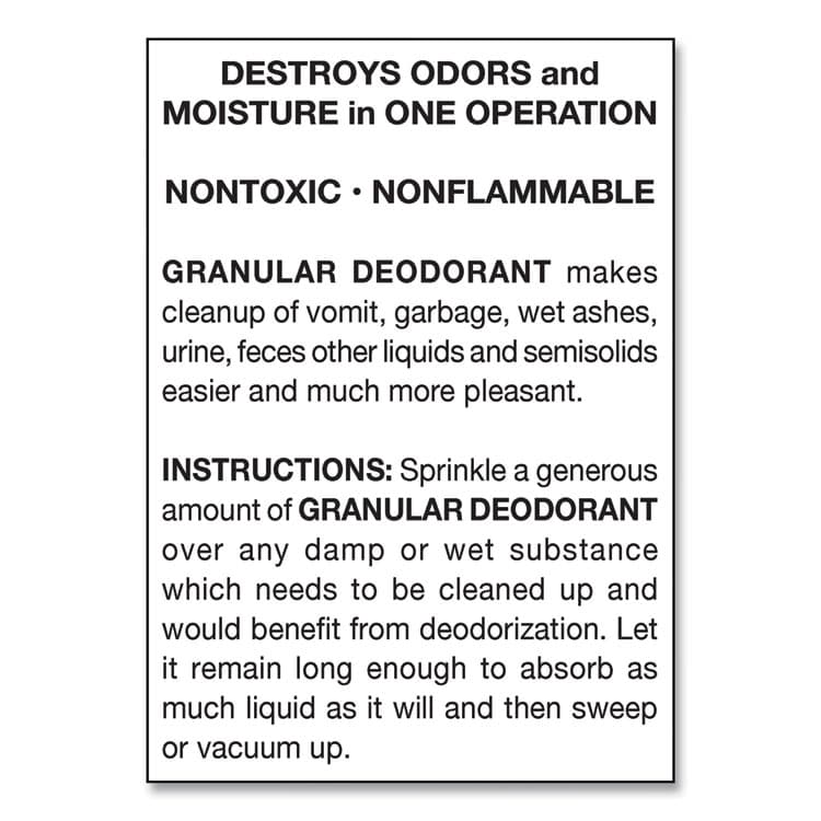BIG D Granular Deodorant, Lemon, 16 oz, Shaker Can, 12/Carton (BGD150) thumbnail 3