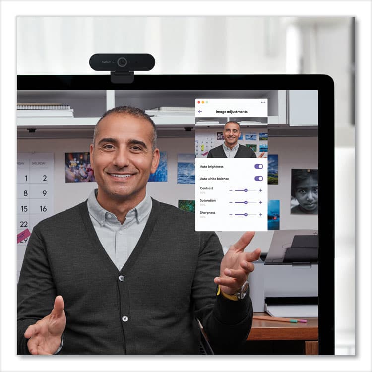 LOGITECH, . BRIO Ultra HD Webcam, 1920 pixels x 1080 pixels, Black (LOG960001105) thumbnail 4