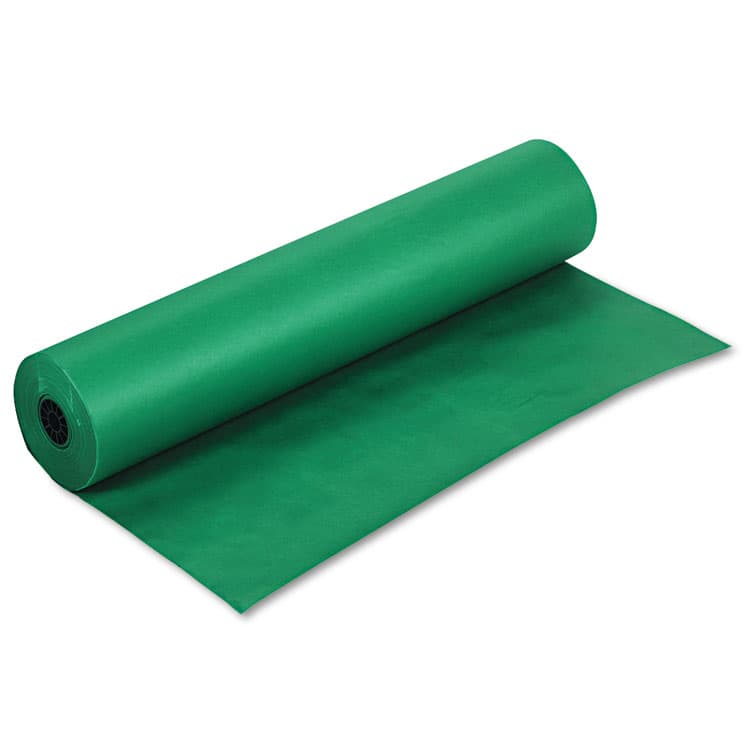PACON CORPORATION Rainbow Duo-Finish Colored Kraft Paper, 35 lb Wrapping Weight, 36" x 1,000 ft, Emerald (PAC63140)